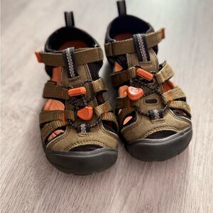 Keen Kids Sandals - Olive and Orange